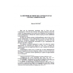 La réforme du droit des contrats et le contrat administratif - SOUSSE