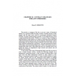 Chapitre XI : Contract strategies for law's porosities - D. DEMOTTE