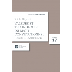 Livre - Valeurs et technologie du droit constitutionnel. Recueil d'articles