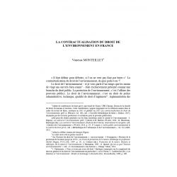 La contractualisation du droit de l'environnement en France - MONTEILLET