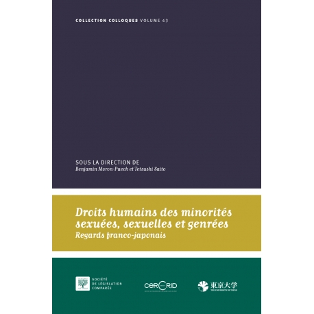 Livre : Droits humains des minorités sexuées, sexuelles et genrées. Regards franco-japonais