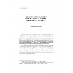 Les résistances à justice constitutionnelle illibérale - MARTINICO