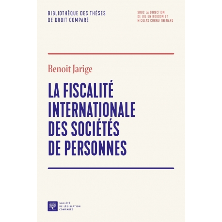 E-Livre : La fiscalité internationale des sociétés de personnes - Benoit Jarige