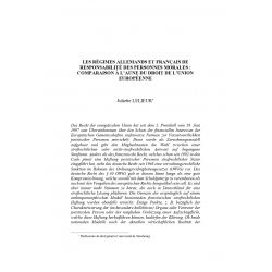 Les régimes allemands et français de responsabilité des personnes morales - LELIEUR