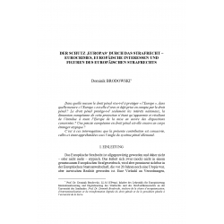 Der schutz, Europas' durch das strafrecht - BRODOWSKI