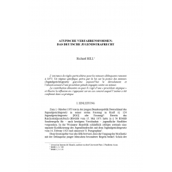 Atypische verfahrensformen : das deutsche jugendstrafrecht - RILL