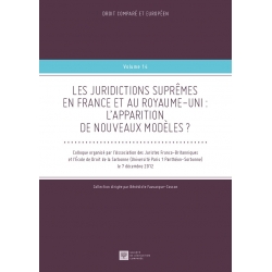 E-Livre - Les juridictions suprêmes en France et au Royaume-Uni: L'apparition de nouveaux modèles ? 