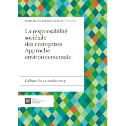  La responsabilité sociétale des entreprises - Approche environnementale