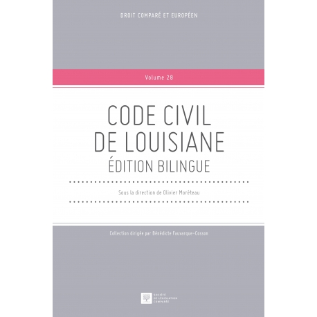 Livre - Code civil de Louisiane