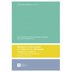 E-Livre - Mémoire et droit pénal en France et en Allemagne
