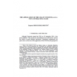 The application of the CISG in Venezuela as a non-contracting state - HERNANDEZ-BRETON